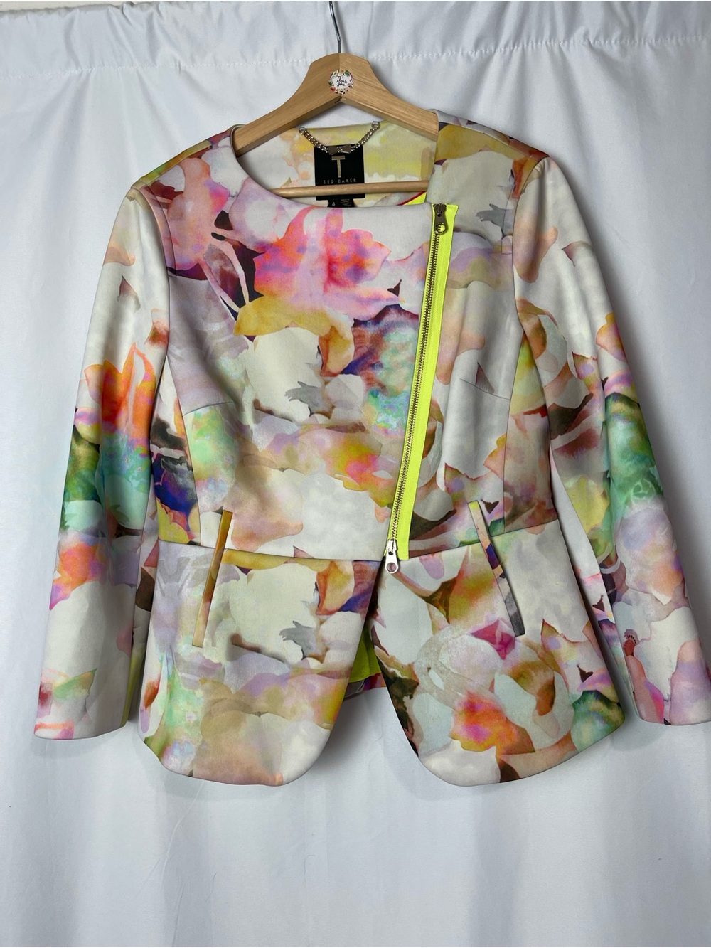NEW Ted Baker Electric Daydream Biker Saamsa Jacket